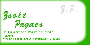 zsolt pagacs business card